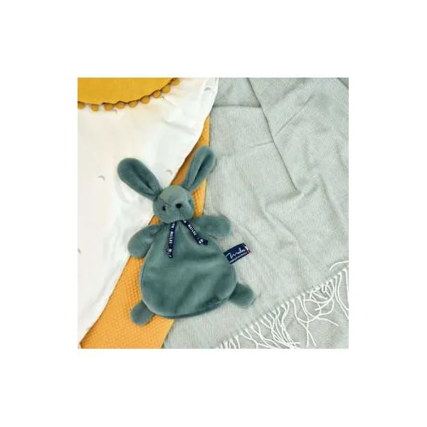 Doudou vert sauge lapin Dorlotin - Maïlou Tradition