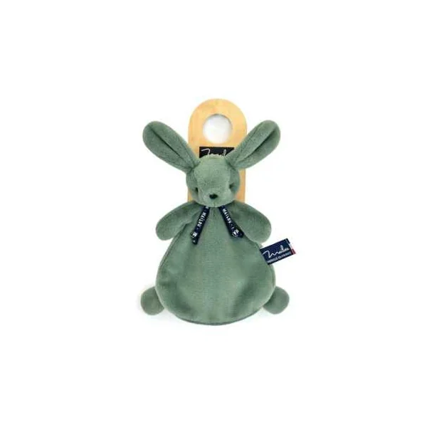 Doudou vert sauge lapin Dorlotin - Maïlou Tradition