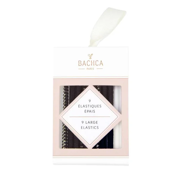 Elastiques épais Noir, Bachca (x9)