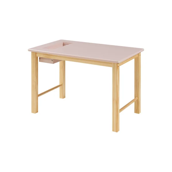 Ensemble Bureau et Chaise Enfant Naturel Rose Style Scandinave