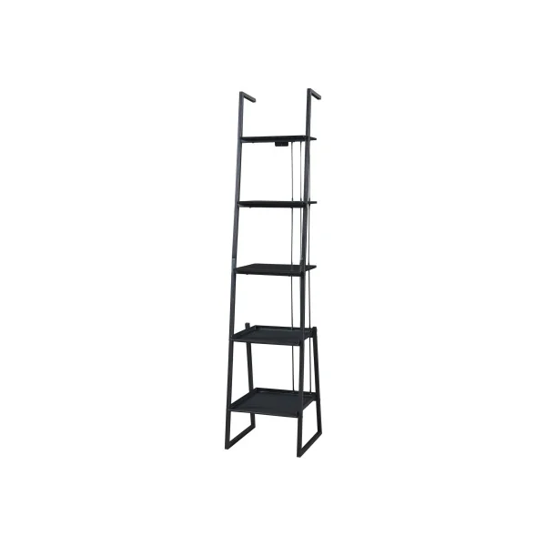 Ensemble Bureau Industriel et Etagère Echelle Noir 5 Niveaux