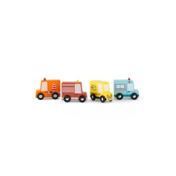 Ensemble de 4 camions Avenue du Moulin - Moulin Roty
