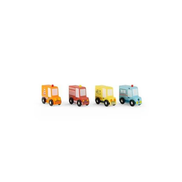 Ensemble de 4 camions Avenue du Moulin - Moulin Roty