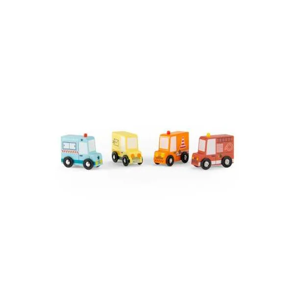 Ensemble de 4 camions Avenue du Moulin - Moulin Roty
