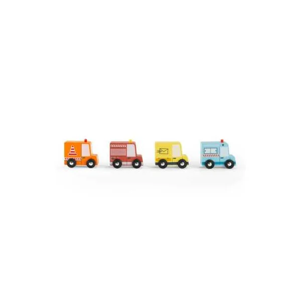 Ensemble de 4 camions Avenue du Moulin - Moulin Roty