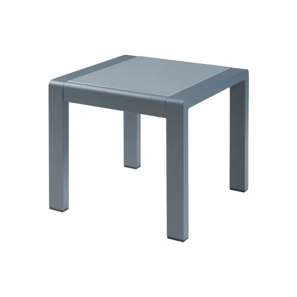 Ensemble de Salon de jardin en Aluminium 3 pièces avec Table Plateau Verre et Fauteuils