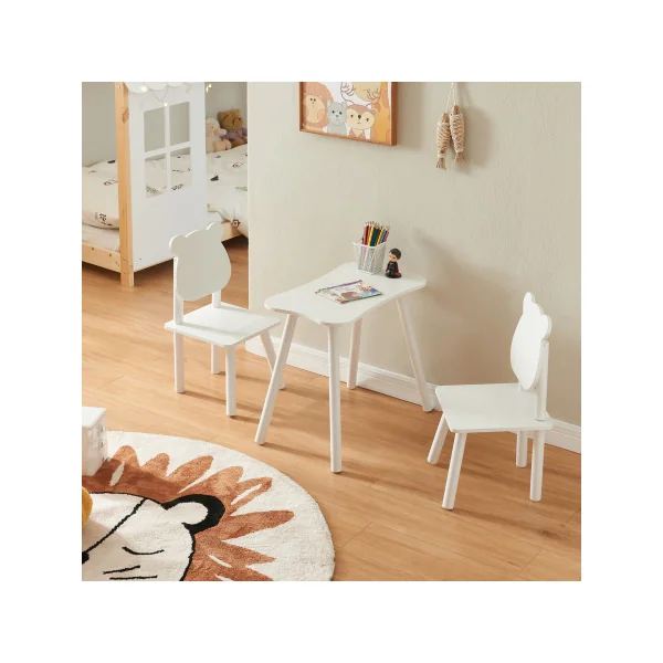 Ensemble Table et Chaises Enfant Blanc