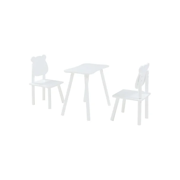 Ensemble Table et Chaises Enfant Blanc
