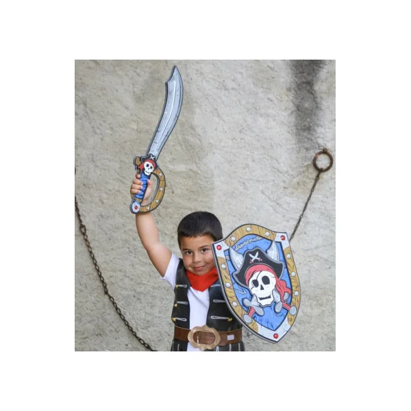 Epée pirate Captaine Skully en mousse - Great Pretenders