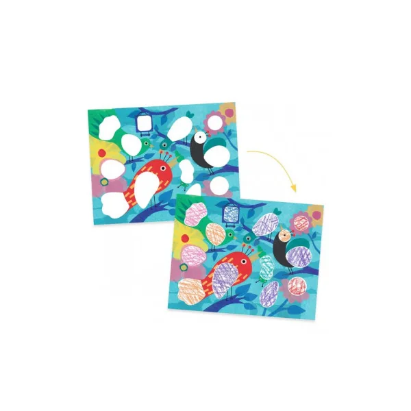 Fabuleux pochoirs Piou piou & co - Djeco