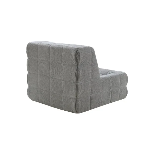 Fauteuil de Sol Confortable Ergonomique Gris 90 x 100 x 75 cm