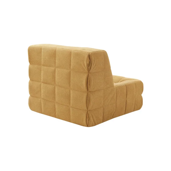 Fauteuil de Sol Confortable Ergonomique Jaune 90 x 100 x 75 cm