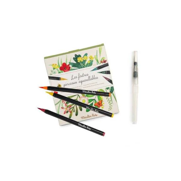 Feutres pinceaux aquarellables Le Jardin du Moulin - Moulin Roty