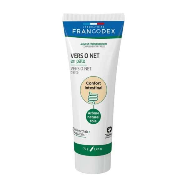 Francodex Pâte Vers O Net pour chien ou chat - 70 gr