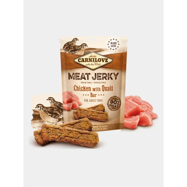 Friandises Carnilove Jerky pour chien - Poulet đ et Caille