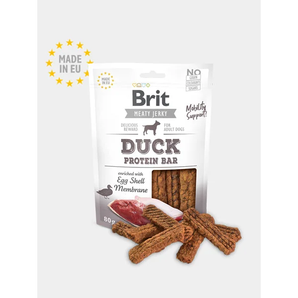 Friandises pour chien Jerky Snack - Canard 🦆 - Brit
