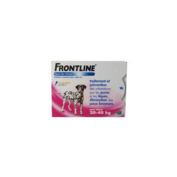 FRONTLINE 20/40KG 4 PIPETTES