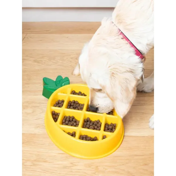 Gamelle anti-glouton en forme d'ananas đ - Happy Bowl Zippy Paws