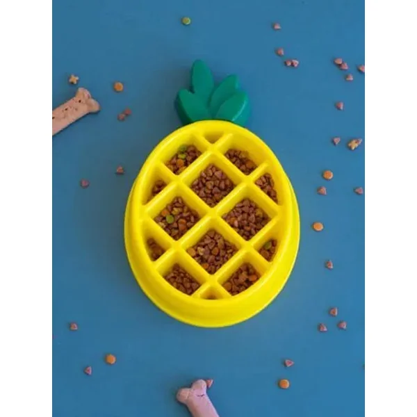 Gamelle anti-glouton en forme d'ananas đ - Happy Bowl Zippy Paws
