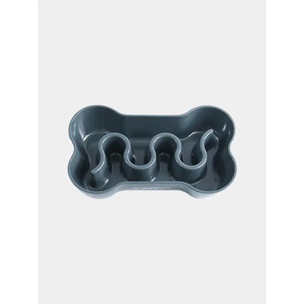 Gamelle anti-glouton pour chat - gris foncé