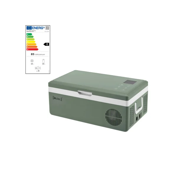 Glacière Electrique Portable 15 L Vert Militaire pour Pique Nique Camping