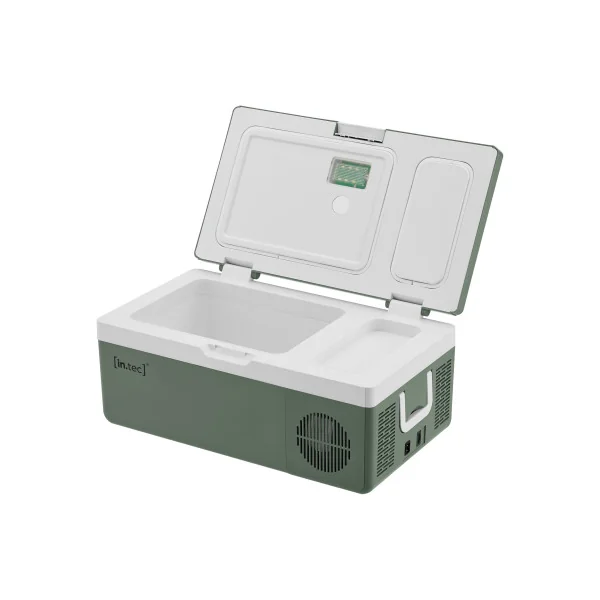 Glacière Electrique Portable 15 L Vert Militaire pour Pique Nique Camping