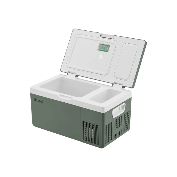 Glacière Electrique Portable 25 L Vert Militaire pour Pique Nique Camping