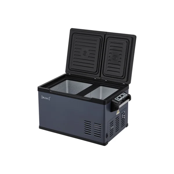 Glacière Electrique Portable 35 L Bleu Gris pour Pique Nique Camping