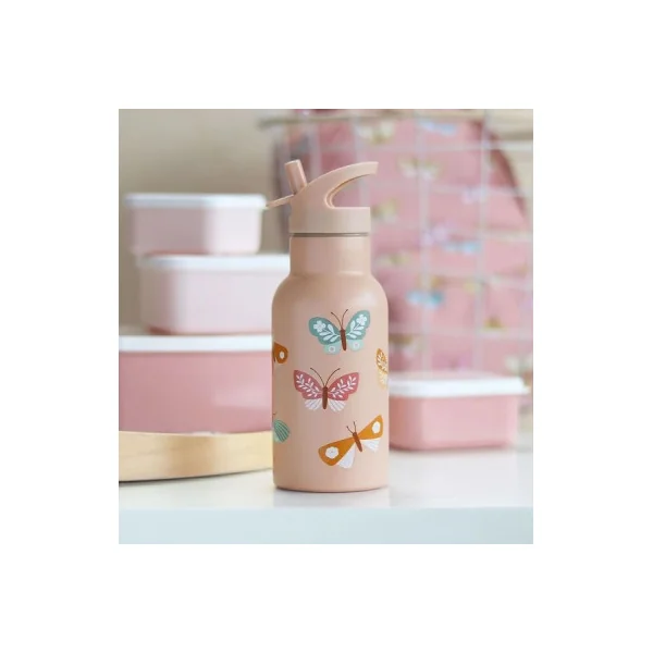 Gourde métal Butterflies - A Little Lovely Company