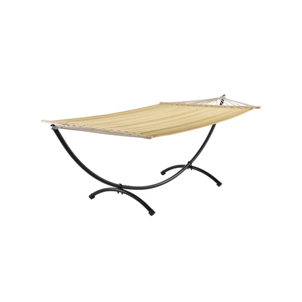 Hamac avec structure beige 200/220 x 150 cm