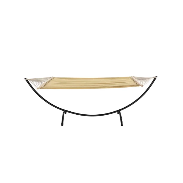 Hamac avec structure beige 200/220 x 150 cm