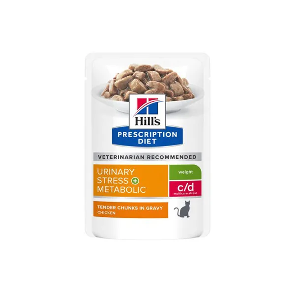 Hill's Prescription Diet - Feline - c/d Urinary Stress + Metabolic - Alimentation humide