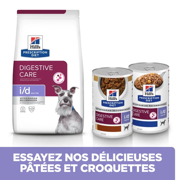 Hill's Prescription Diet i/d Digestive Care Low Fat - Boîte