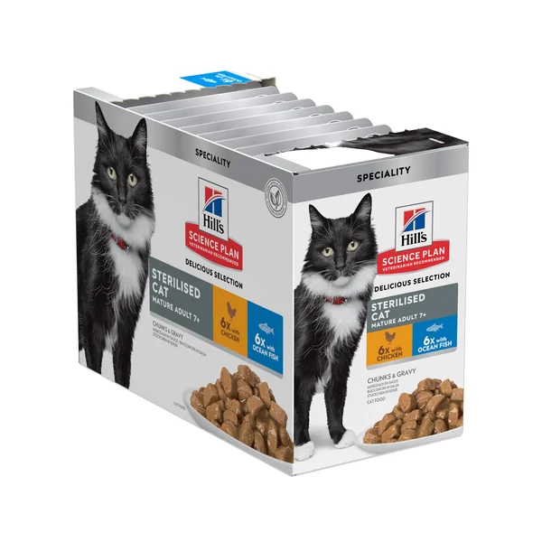 Hill's Science Plan Mature Adult - Sterilised - Favourite Selection - Sachet Repas
