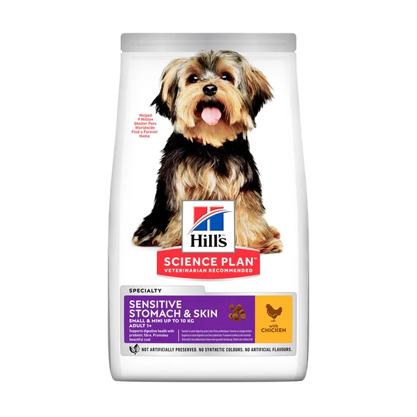 Hill's Science Plan Small & Mini - Sensitive Stomach & Skin Adult - Poulet