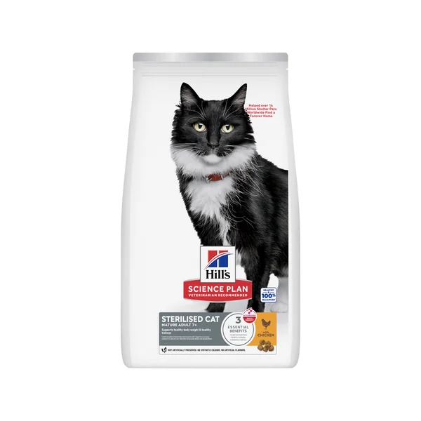 Hill's Science Plan Sterilised Cat - Mature Adult 7+ - Poulet