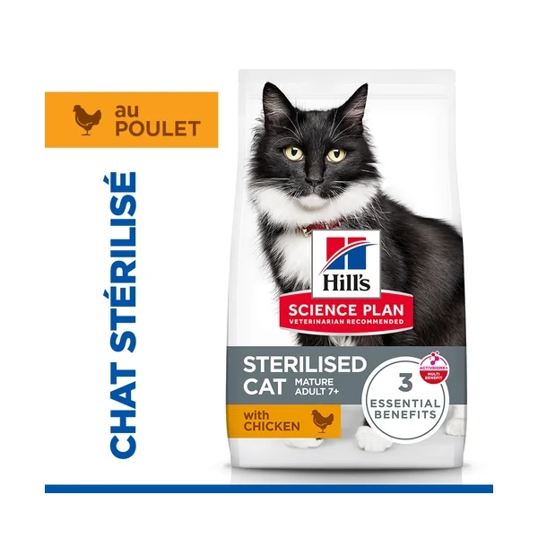 Hill's Science Plan Sterilised Cat - Mature Adult 7+ - Poulet