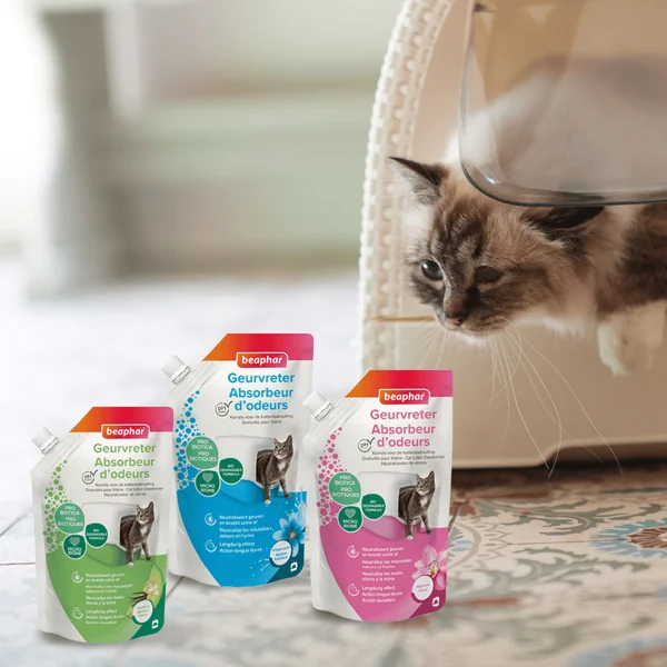 Hygiène Chat – Beaphar Absorbeur d'odeur parfum Vanille Melon - 400 gr