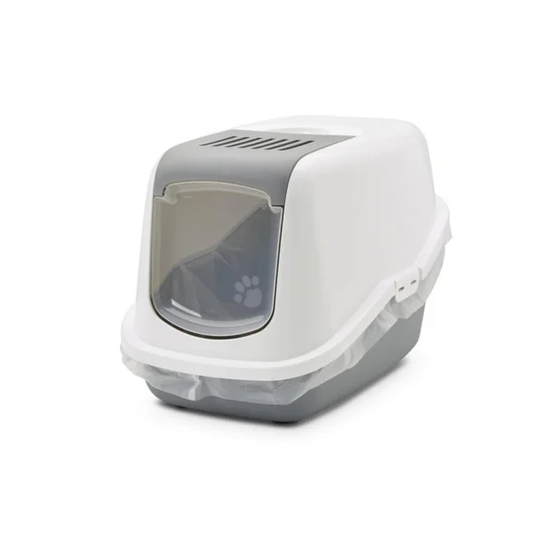 Hygiène Chat – Savic Maison de toilette Nestor gris – 56 x 39 x 38,5 cm