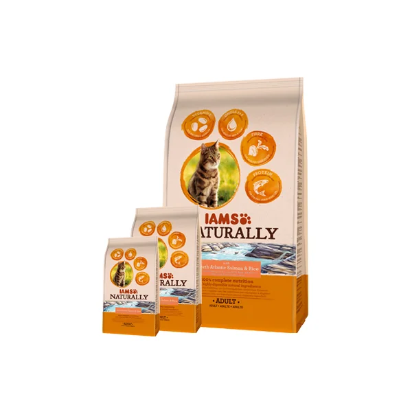 IAMS Naturally - Chat - Saumon & Riz
