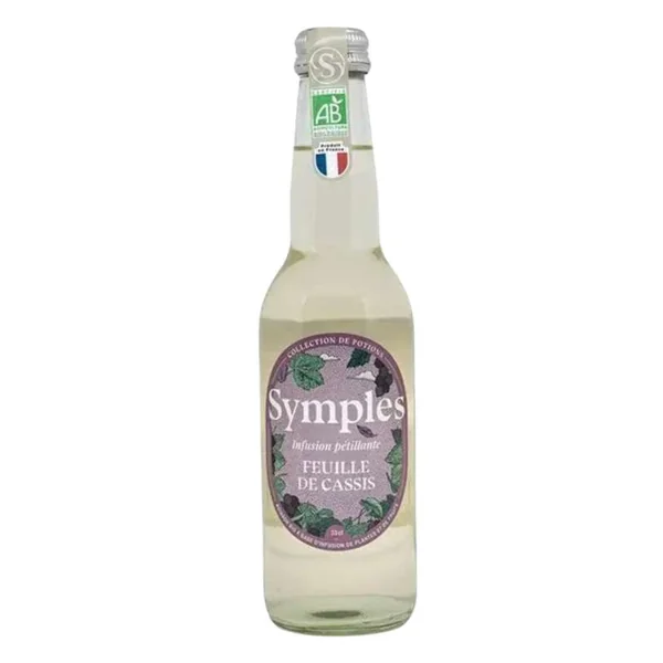 Infusion pétillante à la feuille de cassis BIO, Symples (33 cl)