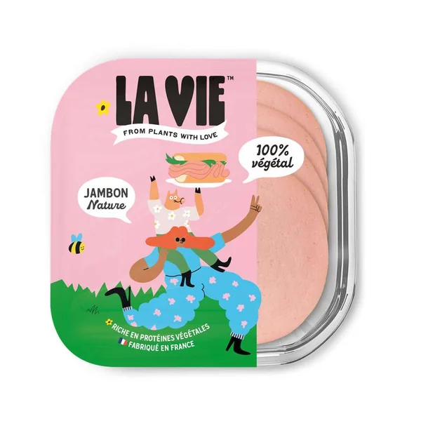 Jambon végétal nature, La Vie (120 g)