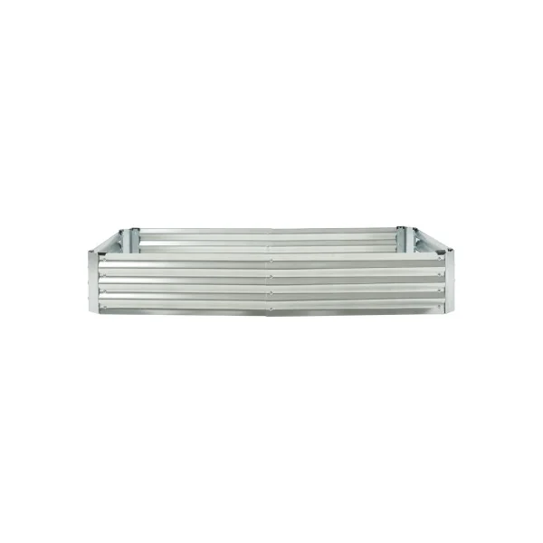 Jardinière Surélevée en Acier Galvanisé avec Serre 186 x 96 x 98 cm
