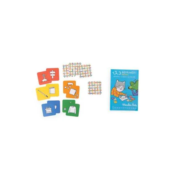 Jeu 1, 2, 3 Dessinez Les Loufoques - Moulin Roty