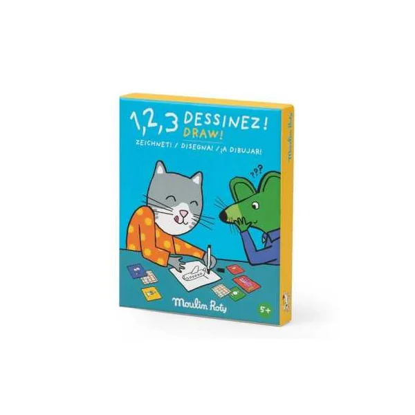 Jeu 1, 2, 3 Dessinez Les Loufoques - Moulin Roty
