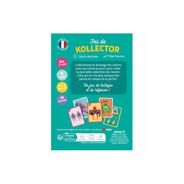 Jeu de cartes Kollector - Auzou