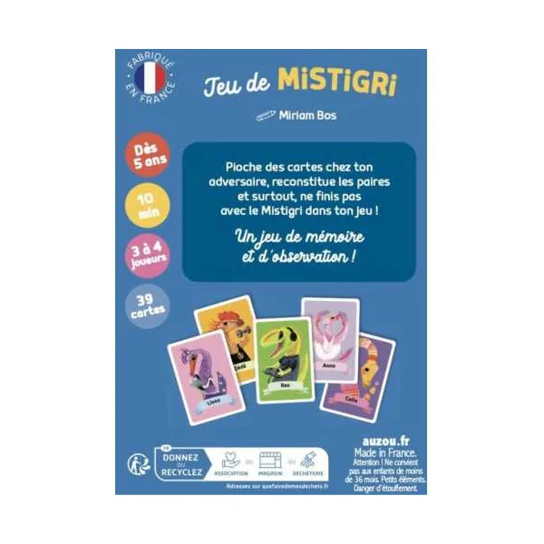 Jeu de Mistigri Dinosaures - Auzou