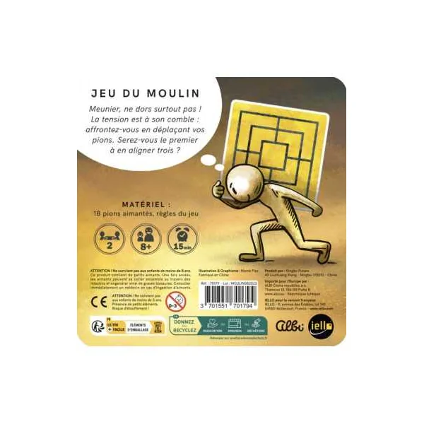 Jeu du moulin magnétique - Iello