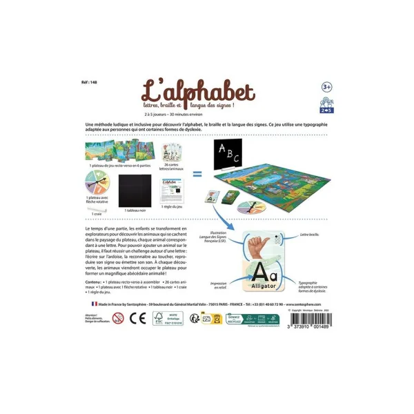 Jeu L'Alphabet - Sentosphère