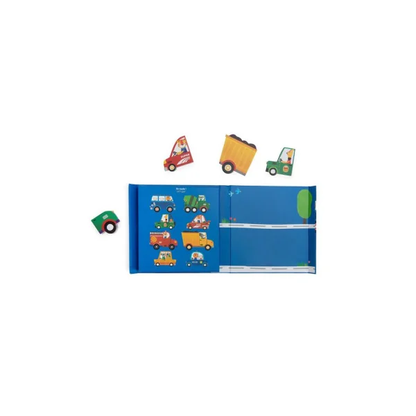 Jeu magnétique véhicules Les Popipop - Moulin Roty